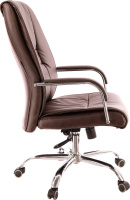 Изображение кресло для руководителя everprof kent (кент) tm экокожа коричневая